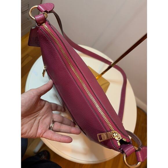 Coach Ellie File Pink Pebbled Leather Crossbody Bag EUC MSRP $350 - Picture 9 of 16